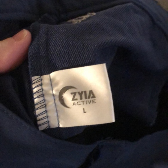 ZYIA ACTIVE MENS LARGE BLUE ATHLETIC HIKING OUTDOOR PANTS EUC - Picture 5 of 5